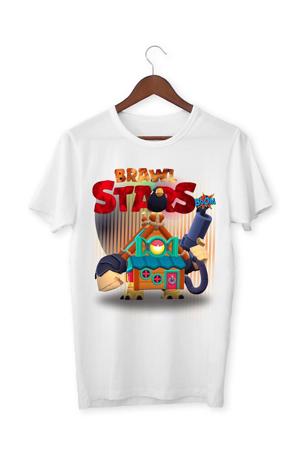 ALPŞAN TİCARET-Brawl Stars 8-Bit Haunted House T-Shirt. Brawl Stars 8-Bit Haunted House Kids/Adult T-Shirt 1
