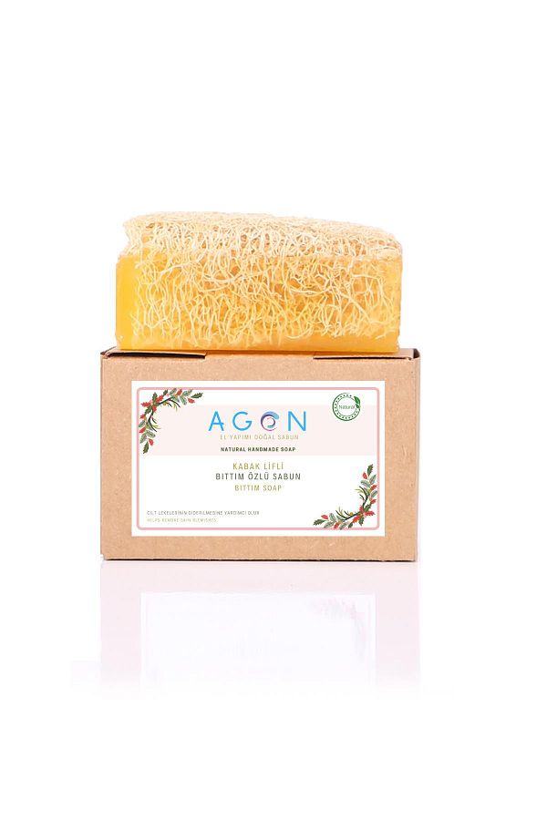 Agon-صابون بيتيم مصنوع يدويًا 100% من ألياف اليقطين الطبيعية 1