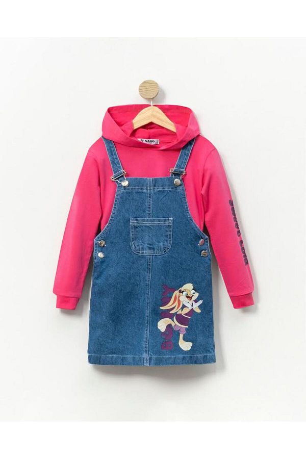 Aymini kids-Bugs Bunny Gilet - 2-Piece Hooded Basak Set 1