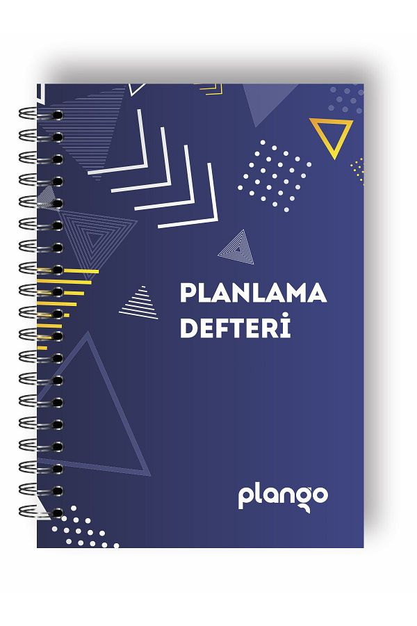 Plango-Blue Triangle Daily Planner Notebook - Lesson and Study Planner - Planning 1