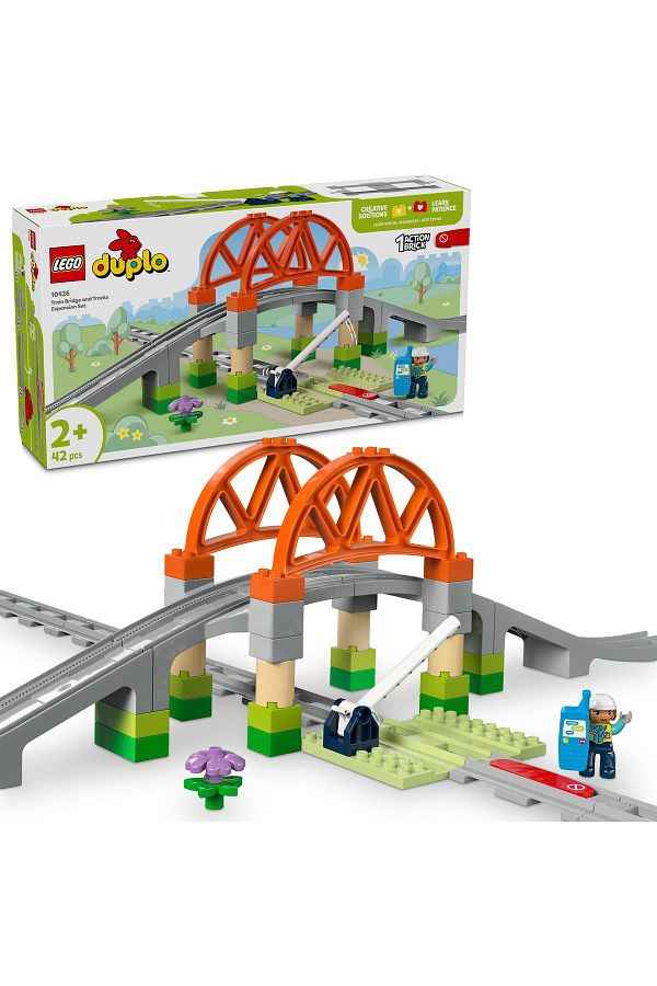 LEGO-® مجموعة توسيع جسر ومسارات قطار المدينة DUPLO® 10426 1