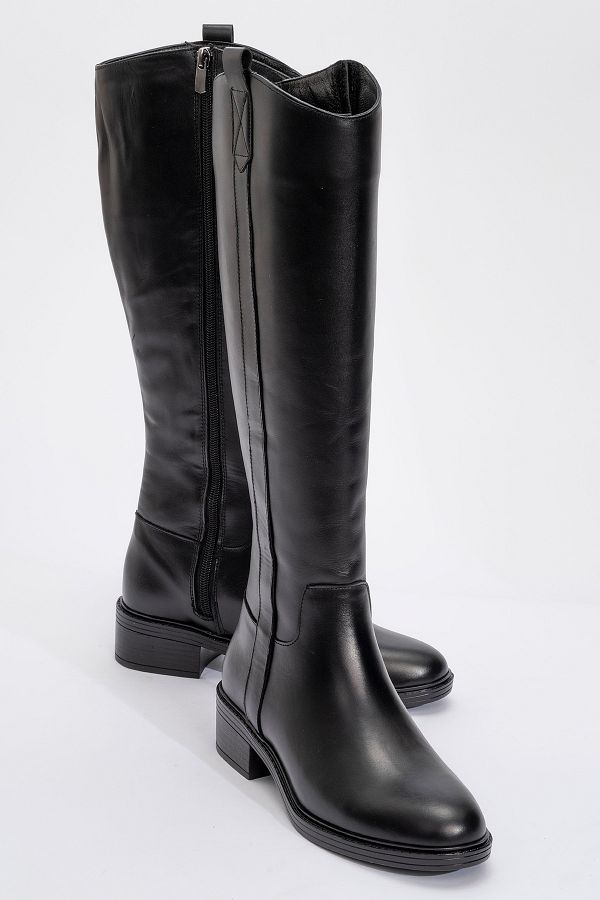 LuviShoes-Dámské boty z pravé kůže Acro Black Skin 1
