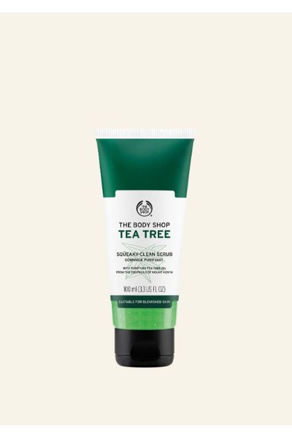 THE BODY SHOP-Tea Tree Oil - Daily Facial Cleansing Scrub, Squeaky-Clean Scrub 1