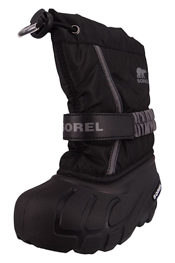 Sorel-Kinder Stiefel Winterschuhe Flurry 2114082 Schwarz 016 Black mit Wasserdichtem Thermogummi & 2,5 1