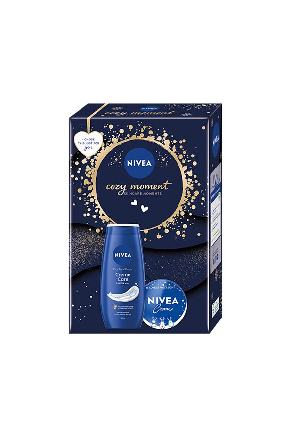 NIVEA-set cadou: Gel de duș Creme Care, 250 ml + Cremă pentru corp, față și mâini, 75 ml 1