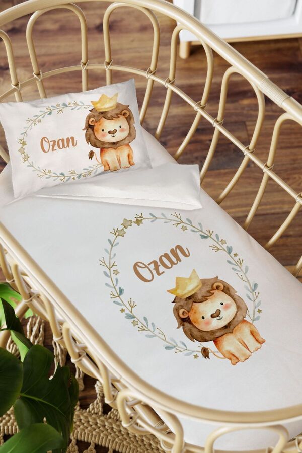 Homamia Isme Özel Anne Yanı 60x100 Beşik Uyku Nevresim Takımı