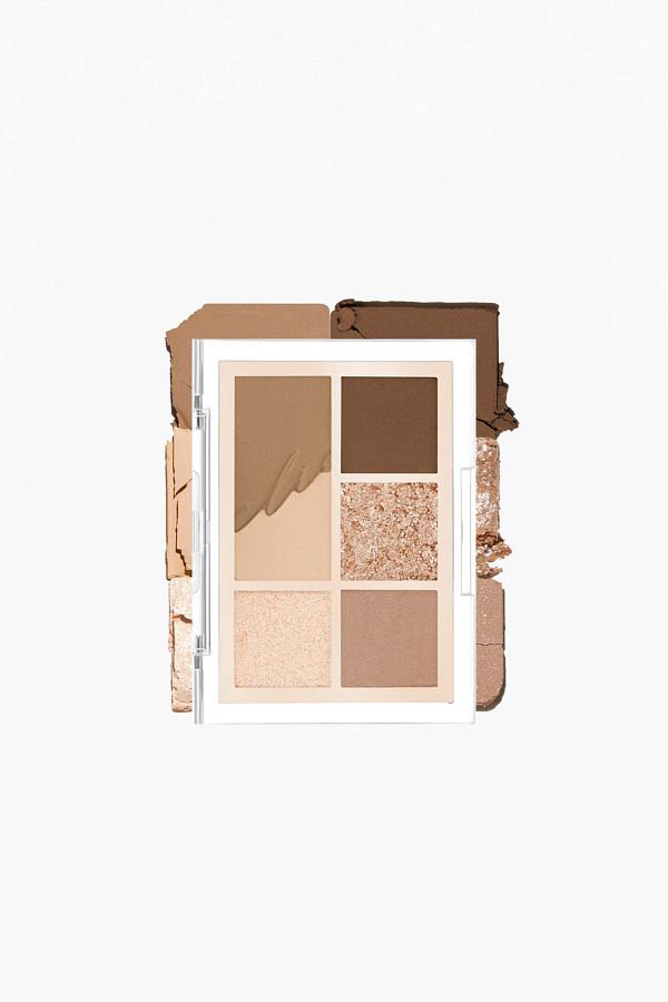 CLIO-Clio Pro Eye Palette Mini - Eye-Catching in Colors, Intense Pigmented (01 Mono Mood) 1