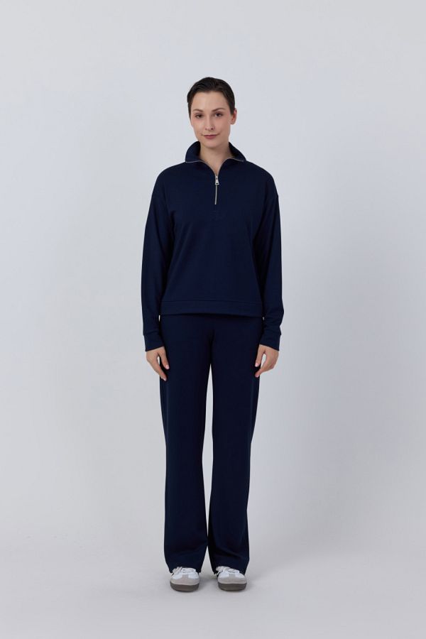 SEVİLEN-Wide Leg Sweatpants 1