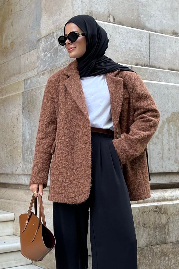 My Blog-Olivia Brown Crushed Cashew Coat - 25602 1
