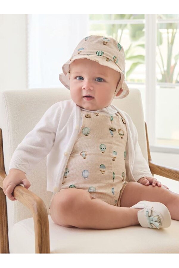 Mayoral Erkek Bebek V Yaka Hırka Beyaz 1379