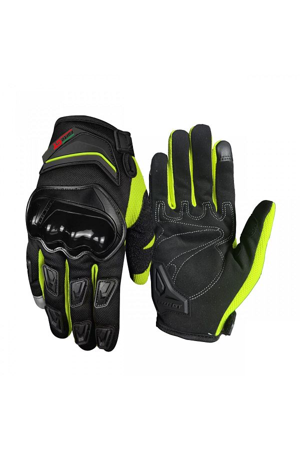 Forte GT-Rs1903 Shell Protected Touchscreen Summer Motorcycle Gloves Green 1