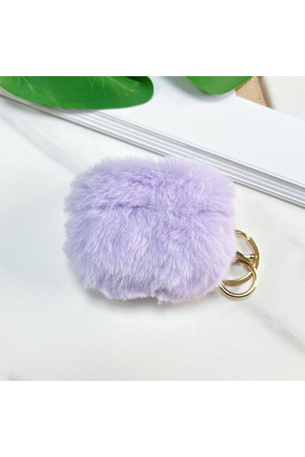 UnDePlus-Apple AirPods 4Th Generation Matching Case Plush Furry Fluffy Poncho Soft Leopard Elephant Dog Pattern 1