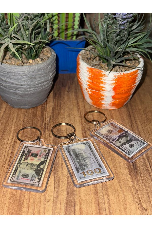 NESBATECH-Pvc Coated Dollar Set of 3 Keychain 1
