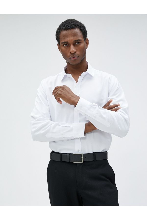 Koton-Men's White Shirt 1