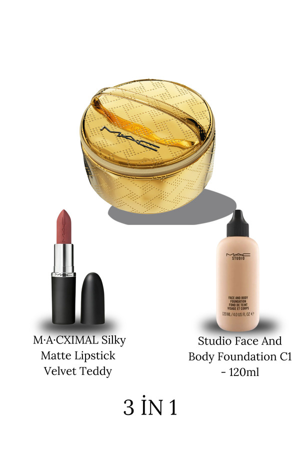 M.A.C-3 in 1 M·A·Cximal Silky and Foundation Make up Set 1