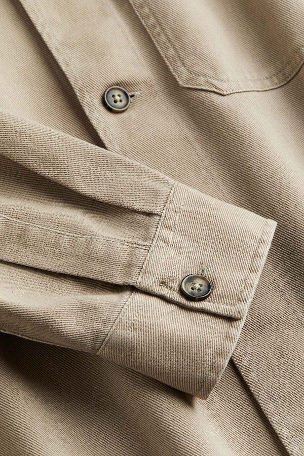H&M-Regular Fit Twill shacket 1