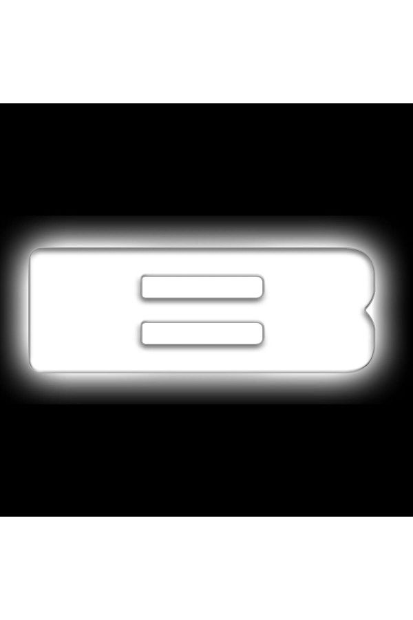 oracle-Universal Illuminated LED Letter Badge - Matte White Surface - B - White LED 1