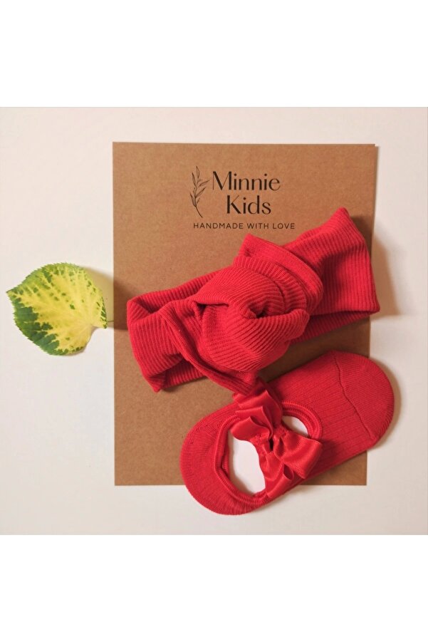 Premium Kız Çocuk Bebek Ribana Bandana Ve Babet Seti