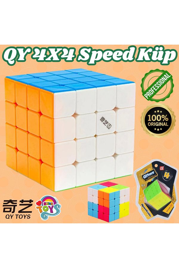 Doğan Oyuncak Dünyası-Luxury Qy 4X4 Speed Cube - Qiyi 4X4 Cube - Intelligence Cube - Intelligence Cube 1