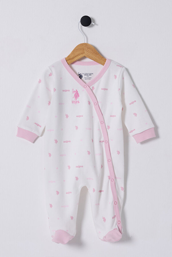 Polo Polo Baby Girl White Jumpsuit- Trendyol