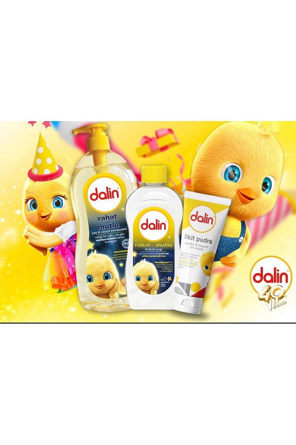 Dalin-Dalin Comfortable and Happy Baby Shampoo 700ml, Baby Oil 300ml, Liquid Powder 100ml 1