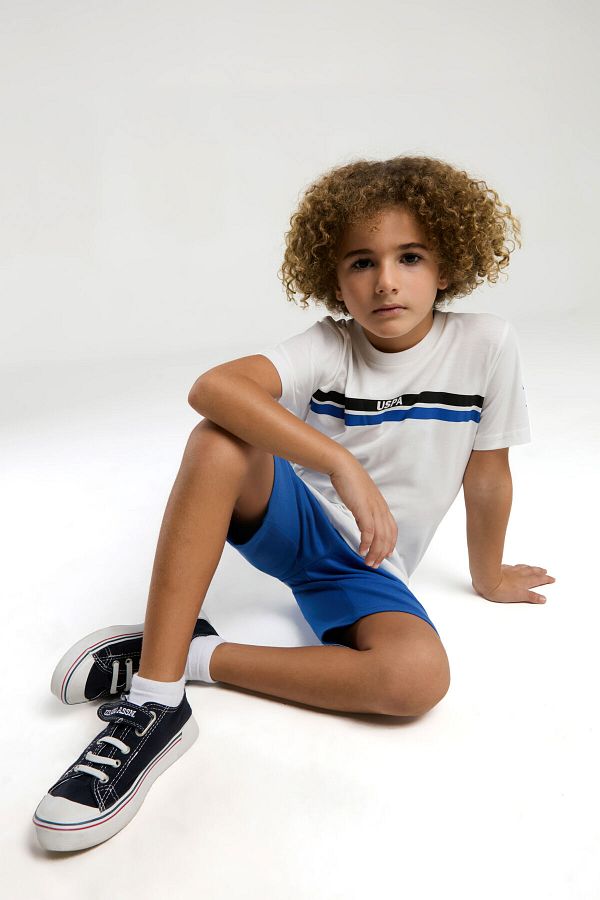 U.S. Polo Assn.-U.S. Polo Assn. Boy's White Bermuda Set 1