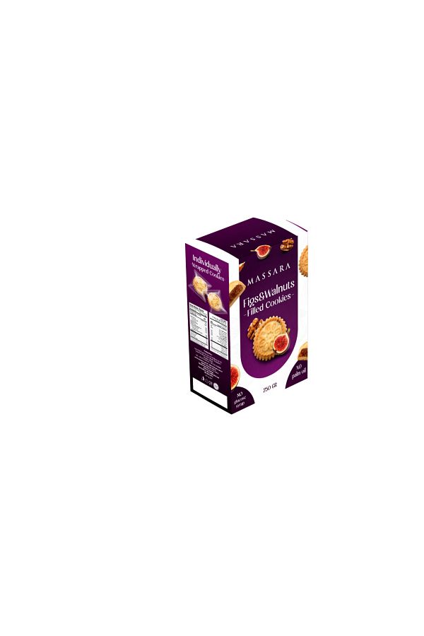 Massara-Single Wrap Cookies with Fig & Walnut Filling 250 g 1