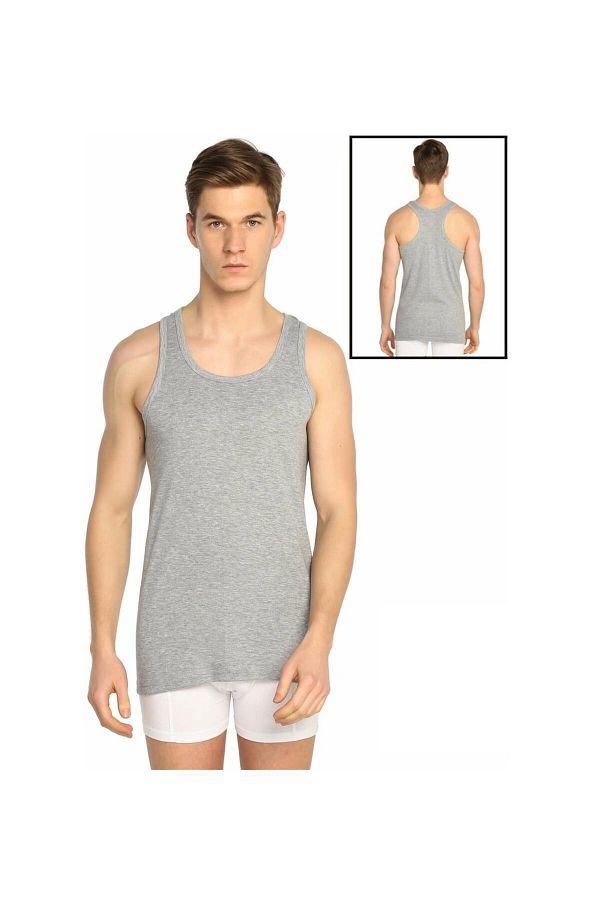 Seher-Men's Sports Rib Tank Top 3-Piece Deal Pack – 100% Cotton, Soft and Breathable 1