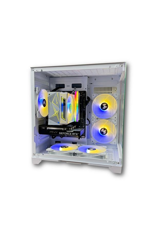 MIEXCITE-MI Excite Gaming PC BEAST Core i7 14700F CPU RTX 4070 Super GPU DDR5 16GB RAM 1TB SSD M.2 WIFI White 1