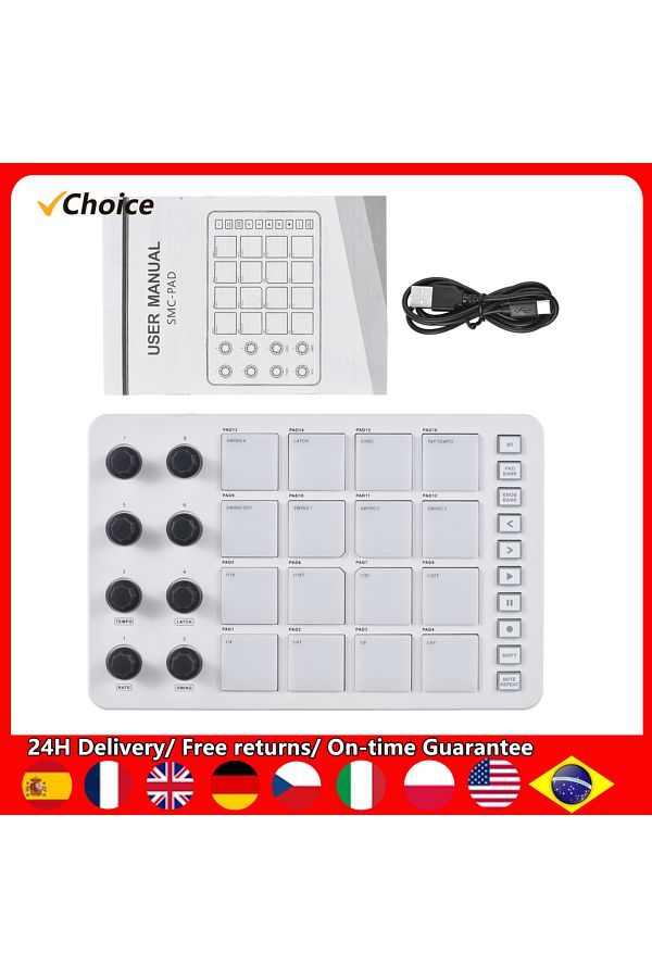 Choice-MIDI Controller Strike Pad RGB Backlight MIDI Keyboard BT Connection Low Latency 3.5mm Output Int... 1