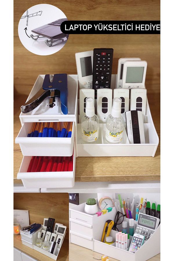 Bayev-Controler de birou și calculator cu cadou Rose Riser - Organizator de birou pentru suport pentru stilouri 1