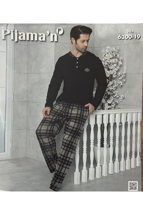 Pijaman-Σετ ανδρικές πιτζάμες - Άνετο και κομψό σετ υπνοδωματίων 1