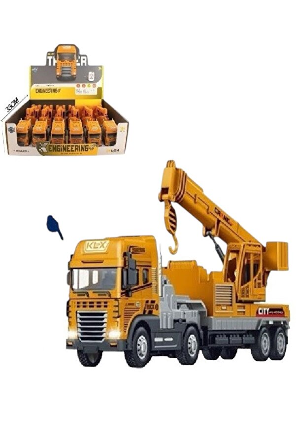 BYCEGU 88301 IŞIKLI VE MÜZİKLİ SÜRTMELİ OYUNCAK VİNÇ TIR