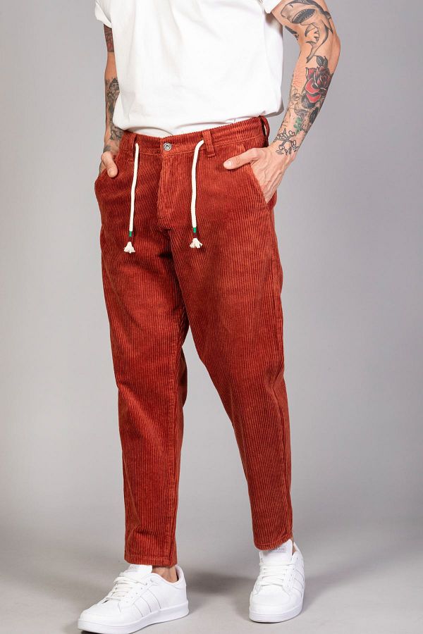 LTC Jeans-Men's Tile Baggy Fit Comfortable Fit Velvet Trousers 1