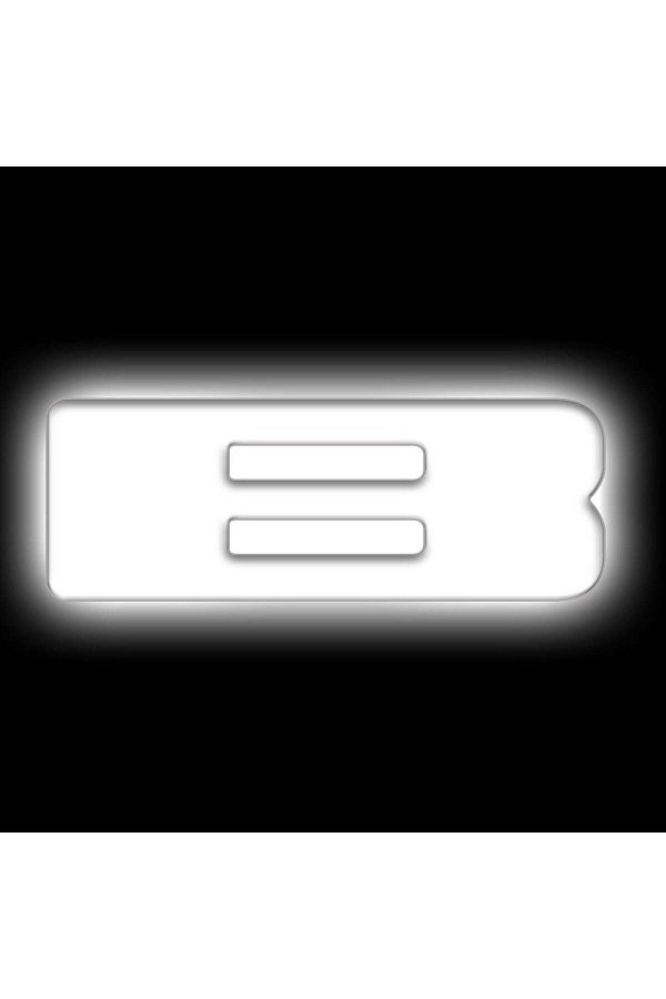 oracle-Universal Illuminated LED Letter Badge - Matte Black Surface - B - White LED 1