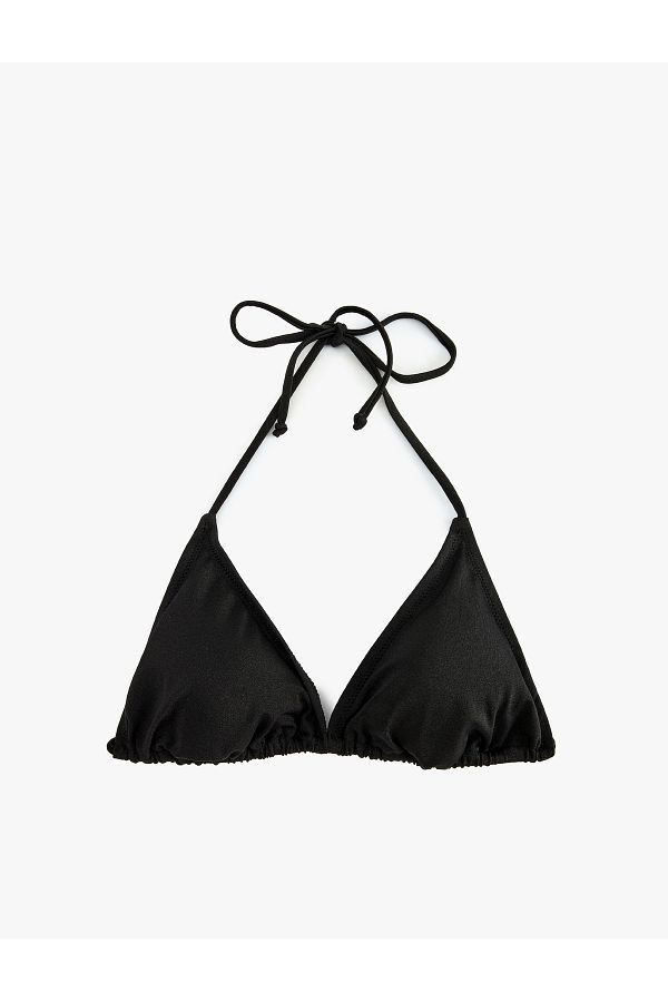 Koton-Drawstring Triangle Bikini Top 1
