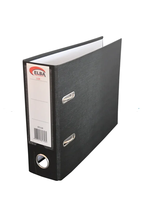 ELBA-Large Black Plastic Telegraph Folder - Lux 1