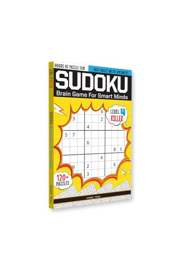 Wonder House Books-Sudoku Brain Games For Smart Minds Level 4 Killer Brain Booster Puzzles For Kids 120 Fun Games 1