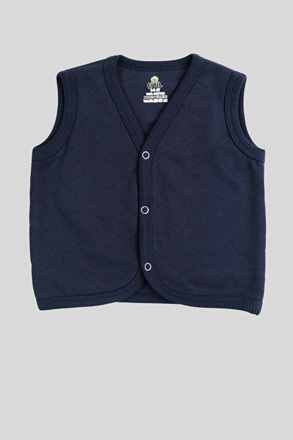 ÇİTİL Unisex Bebek Kapitöne Dikişli Organik Pamuklu 6-9 Ay 3-4 Yaş Bebek Yelek