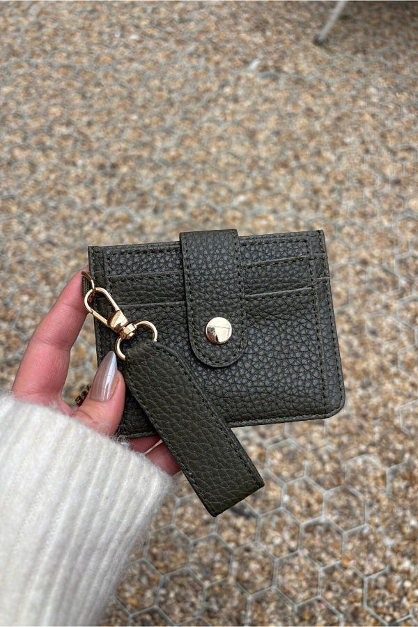 Yuka Atelier-Velina Minimal Wallet with Keychain and Card Holder Detail 1