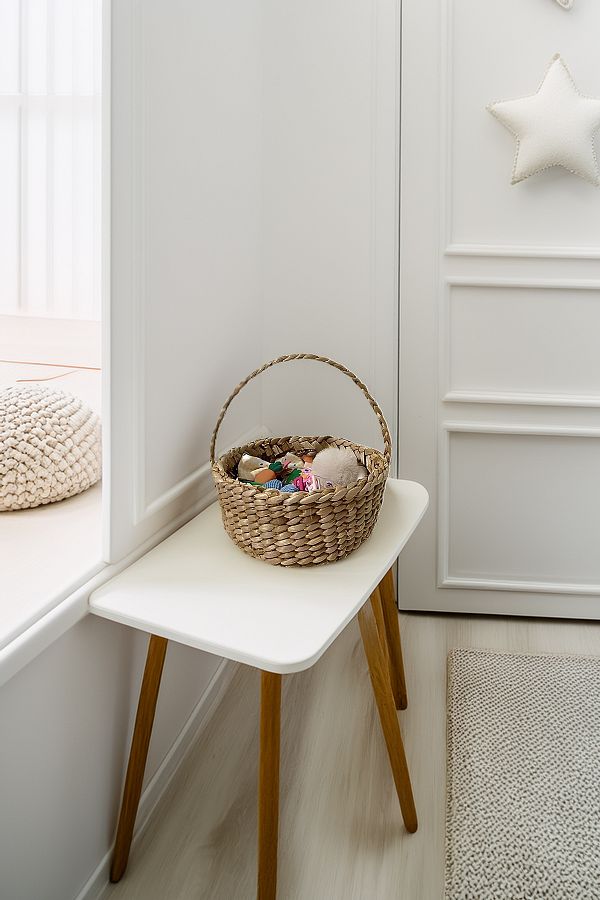 HAKİCİ-Mini Wicker Basket with Decorative Handle - Multi-Purpose 1