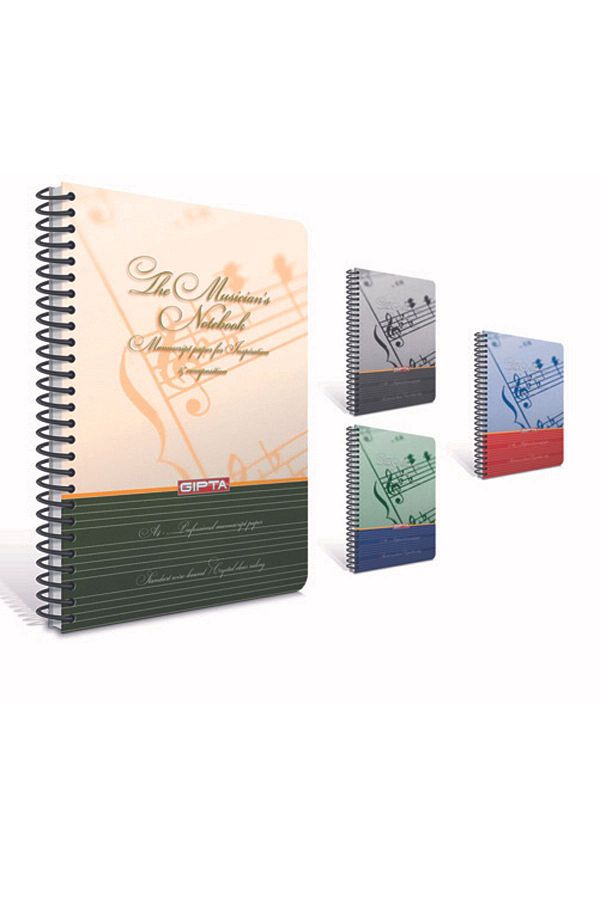 teknotrust-A4 Spiral Music Notebook Hard Cover 80 Sheets 3-1700000-2011 1