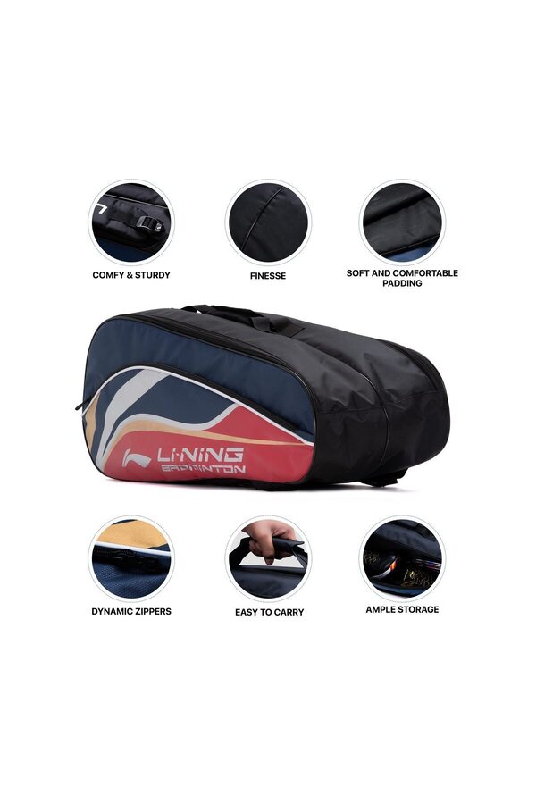 Sac Badminton Hundred Urban Pod - 3 Compartiments Pour Raquettes - Bandoulière Ergonomique - Style Urbain