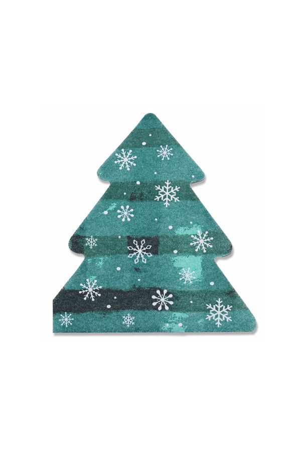 alouette-Set of 12 Christmas Napkins with Christmas Tree Motif 1