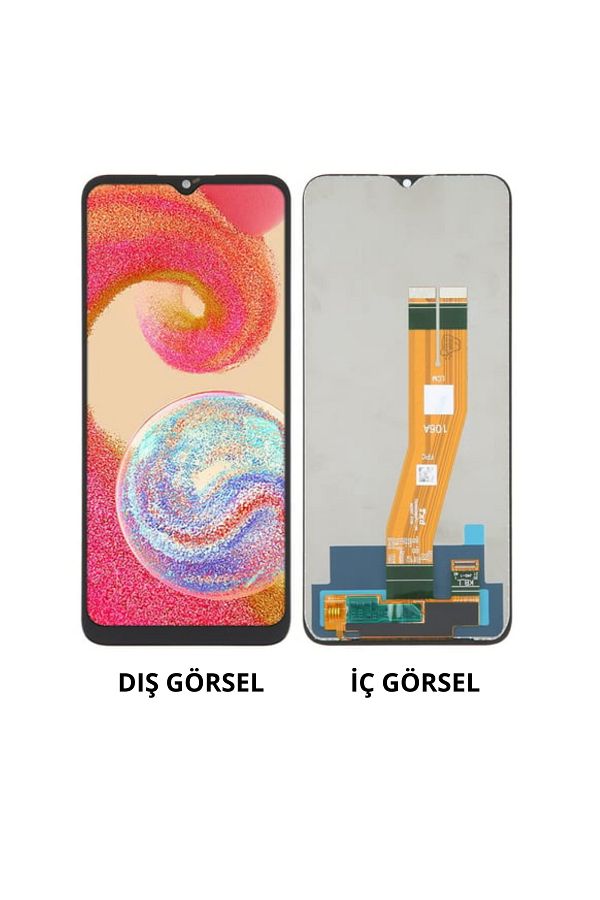 Nettech-Teknonet Samsung Galaxy A04E Compatible Lcd Touch Screen - Black 1