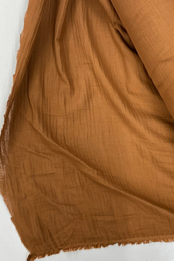 NUVVO Çok Amaçlı Müslin Pamuklu Bebek Örtü ve Battaniye Kumaşı Müslin Bez Kahve 44