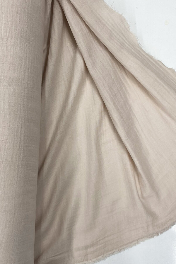 NUVVO Çok Amaçlı Müslin Pamuklu Bebek Örtü ve Battaniye Kumaşı Müslin Bez Açık Pudra 33