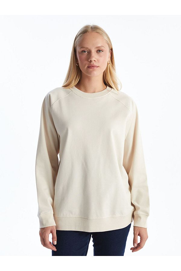 LC Waikiki-Crew Neck Oversize Women's Sweatshirt 1