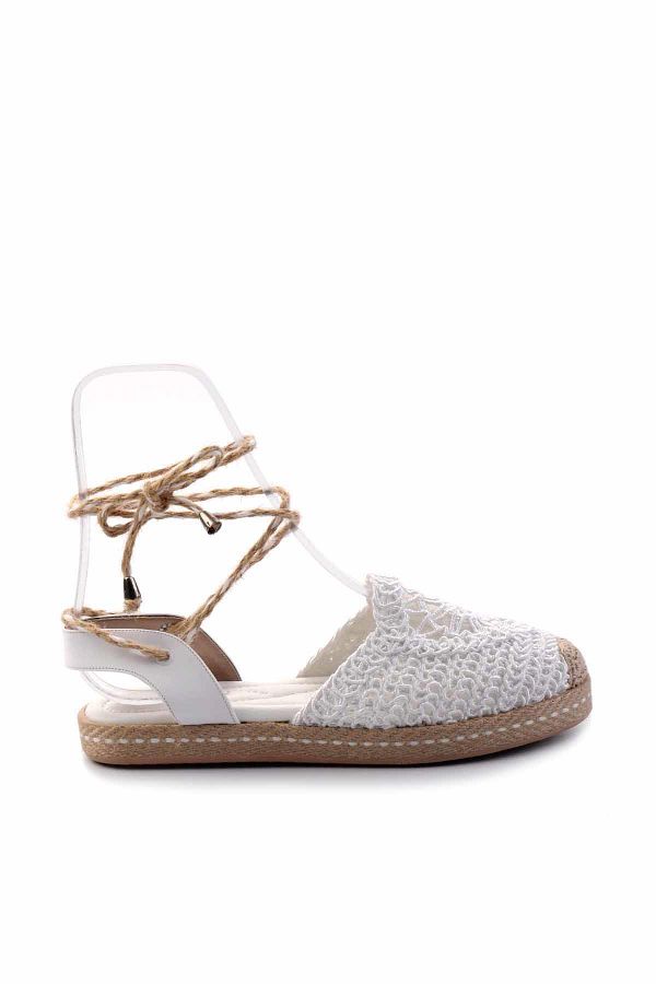 Bambi-Weiße gestrickte Damen-Espadrille K 01117011116 1