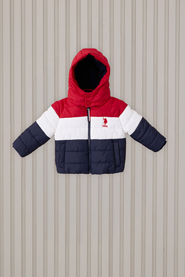 U.S. Polo Assn. Erkek Bebek Kırmızı Bebek Mont